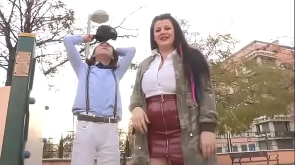 Busty chubby babe teaches a young guy how to fuck