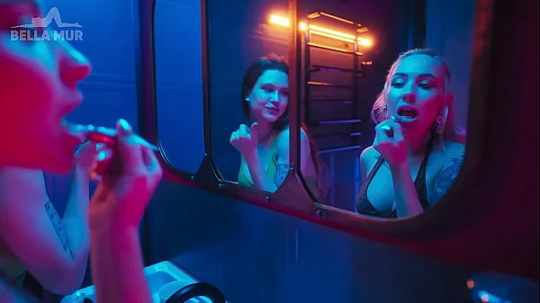 Picked up a girl in the night club toilet and tasted her pussy - Bella Mur&Sofia Simens