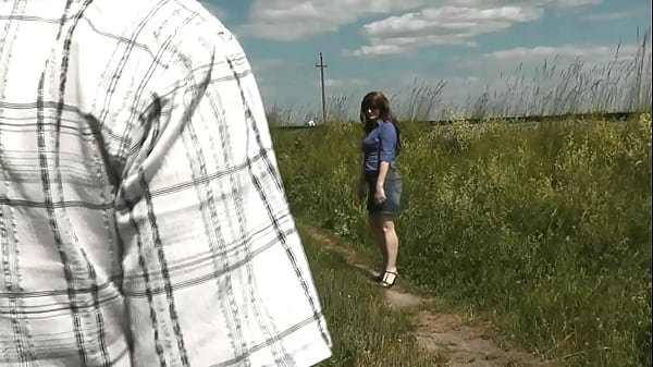 Random man pees. My slut wife saw random man on street who wanted to pee. Wife came up to him, unzipped pants and held his peeing dick in fingers. Naked men dressed women. Public. Outdoor. Outside. MILF. Beauty. Short skirt. Handjob. Fingering. In public