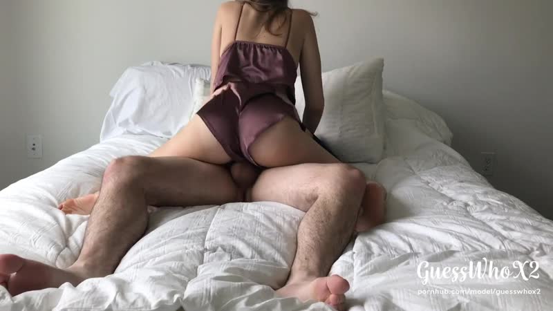 [guesswhox2] loud moaning pawg teen rides dick cowgirl until orgasm and creampie